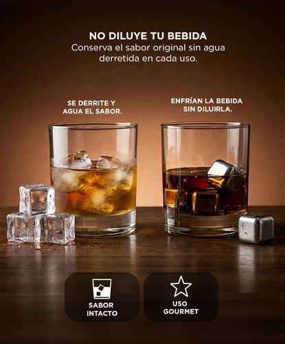 Set X6 Hielos De Acero Inoxidable Gadnic HWHIS1 Cubos De Hielo Reutilizables - 2