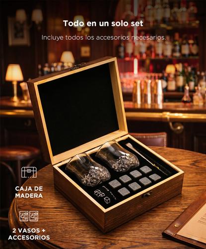 Juego de vasos de whisky Gadnic 8 rocas de granito - 3