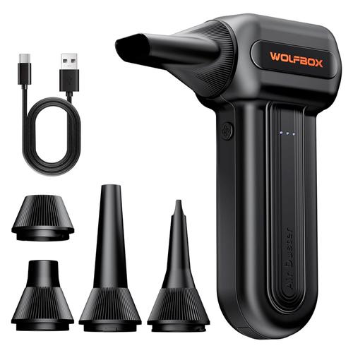Soplador Eléctrico Wolfbox MF60 Aire Comprimido Inalámbrico Recargable Portátil  - 0