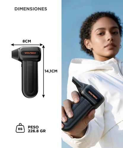 Soplador Eléctrico Wolfbox MF60 Aire Comprimido Inalámbrico Recargable Portátil  - 5