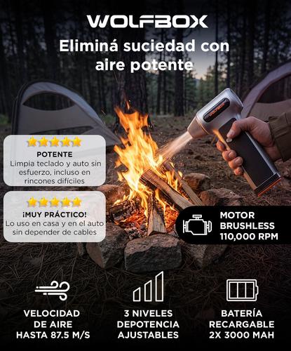 Soplador Eléctrico Wolfbox MF200 Aire Comprimido Inalámbrico Recargable Portátil  - 1