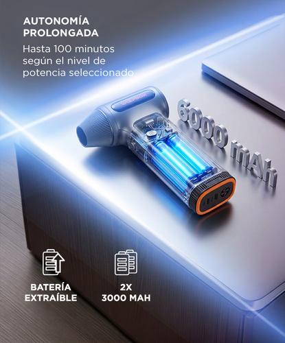 Soplador Eléctrico Wolfbox MF200 Aire Comprimido Inalámbrico Recargable Portátil  - 3