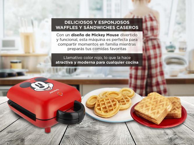 Waflera Sandwichera Atma Eléctrica 2 en 1 Roja Disney - 2