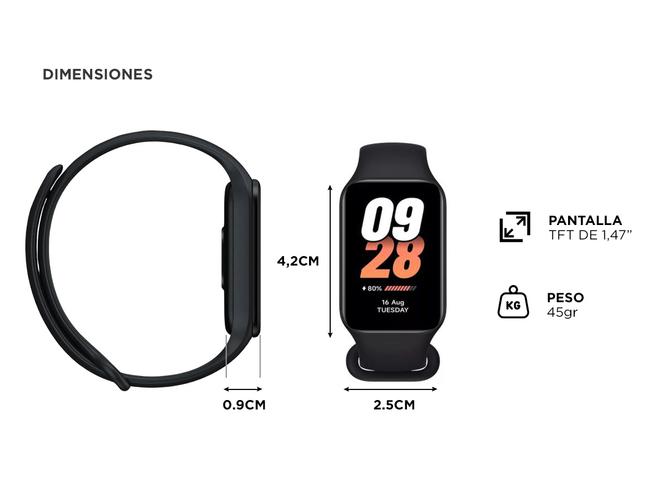 Smartwatch Xiaomi Smart Band 8 Active - 4