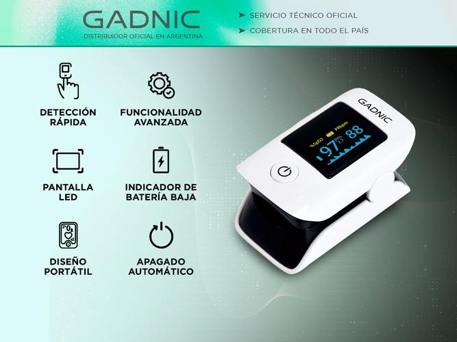 Oxímetro De Pulso Gadnic Con Pinza Para Dedos - 1