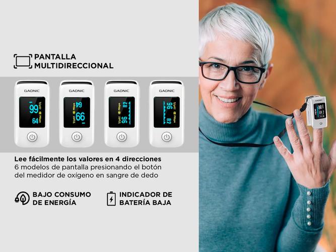 Oxímetro De Pulso Gadnic Con Pinza Para Dedos - 3