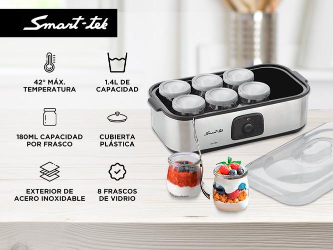 Yogurtera Smart Tek Ym800 Digital 8 Recip Vidrio 14 Litros - 1