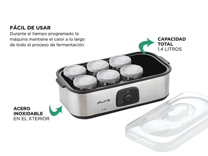 Yogurtera Smart Tek Ym800 Digital 8 Recip Vidrio 14 Litros - 5