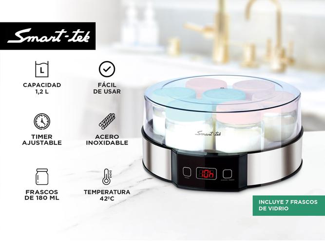 Yogurtera Smart-tek YM750 Acero inoxidable - 1
