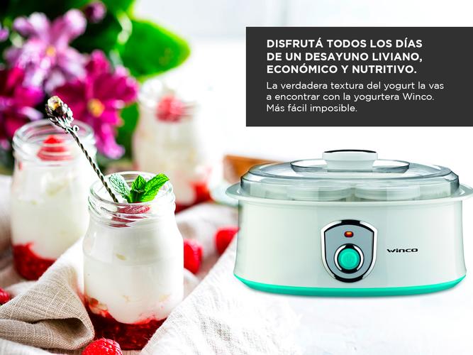 Yogurtera Electrica Winco W630 Maquina De Yogurt + 7 Vasos con tapa - 2