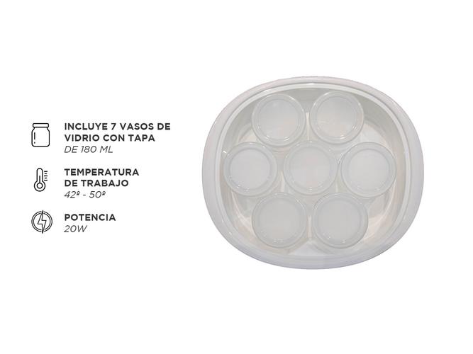 Yogurtera Electrica Winco W630 Maquina De Yogurt + 7 Vasos con tapa - 4
