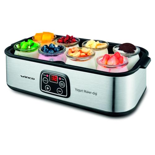 Yogurtera Electrica Winco 8 Porciones Led Timer Digital - 0