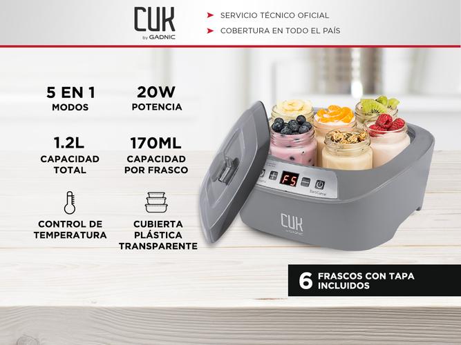 Yogurtera Gadnic YG20 6 Frascos 20w 5 en 1 - 1
