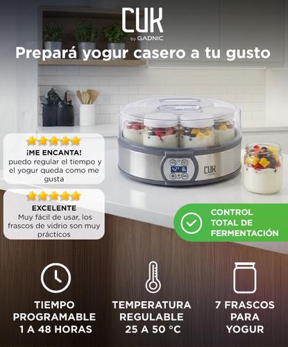 Yogurtera Digital Cuk By Gadnic 126 L  7 Frascos Vidrio  Panel Programable - 1