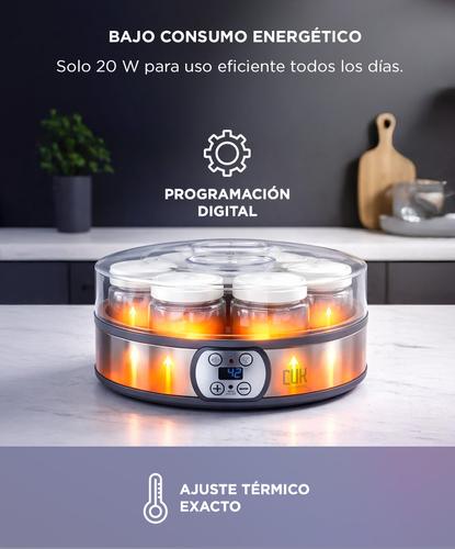 Yogurtera Digital Cuk By Gadnic 126 L  7 Frascos Vidrio  Panel Programable - 2