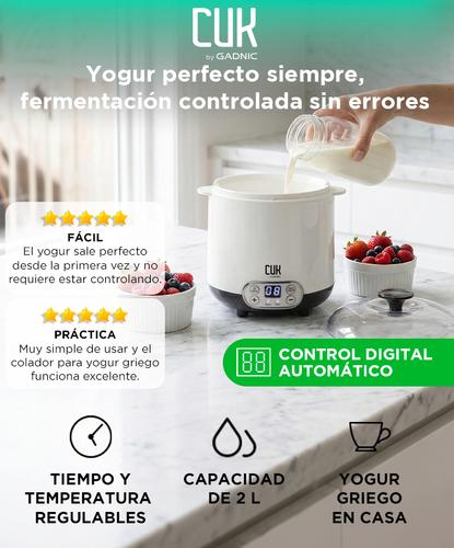 Yogurtera Cuk By Gadnic 2Lts Yogur Griego Panel Digital - 1