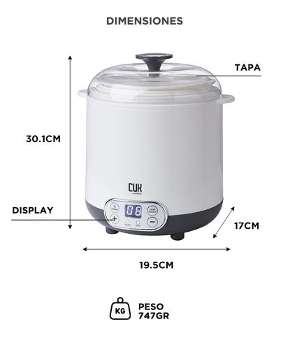 Yogurtera Cuk By Gadnic 2Lts Yogur Griego Panel Digital - 5