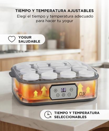 Yogurtera Cuk By Gadnic 2.16 Lts 12 Frascos x180ml - 3