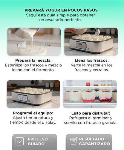 Yogurtera Cuk By Gadnic 2.16 Lts 12 Frascos x180ml - 4