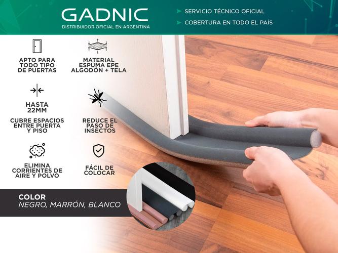 Zócalo Burlete Gadnic Doble Bajo Puerta - 1