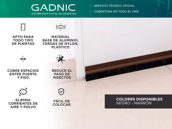 Zócalo Bajo Puerta Autoadhesivo Gadnic C/ Cepillo X 1 M - 1