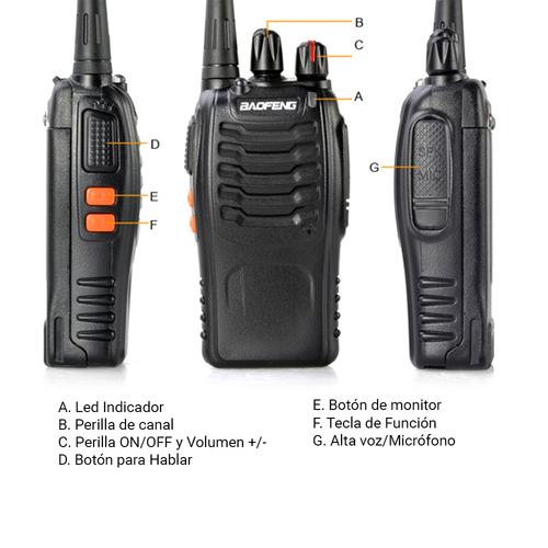 Handy Baofeng BF-888S Kit x20 5w 16CH UHF Hasta 10km + 40 Baterías y 20 Manos Libres - 5