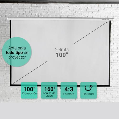 Pantalla Proyector Gadnic 100 Manual - 1