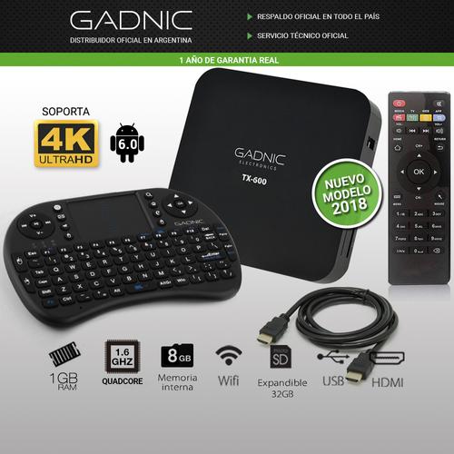 Kit Tv Box GADNIC TX-600 Premium con Teclado Gratis - 1