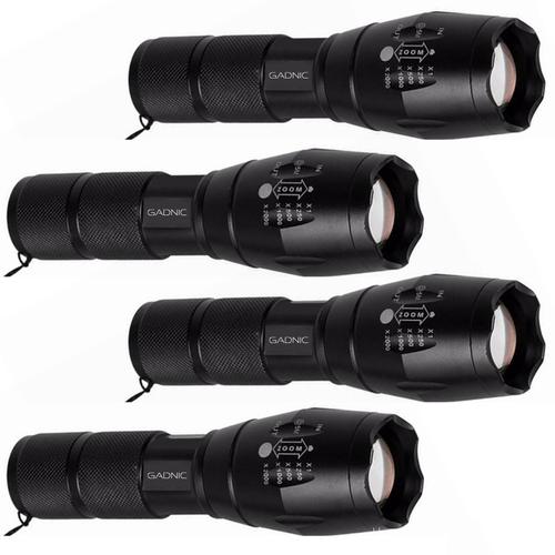 KIT 4 Linternas Gadnic 12000 Lumens GD-LN34 - 0