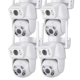 Kit 4 Cámaras De Seguridad Gadnic Doble Lente 4k