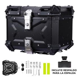 Baúl Para Motos Vetra by Gadnic 45 Litros Impermeable Con Respaldo