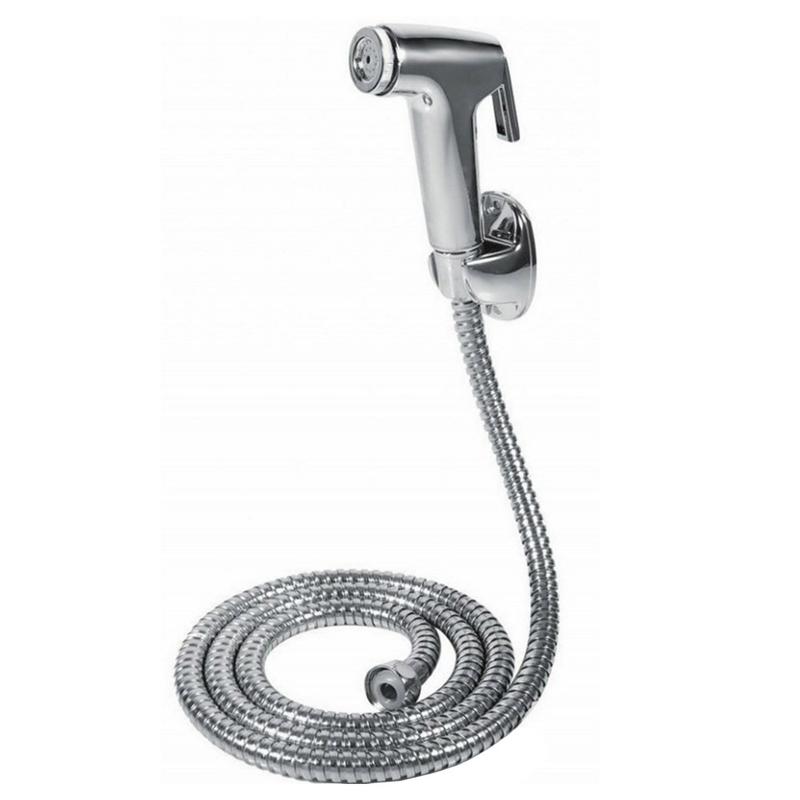 Bidét Para Perros - Ducha Higiénica De PVC Cromado | Rosca De 1/2 Pulgada, 12.5 Cm De Longitud | Ideal Para Limpieza De Mascotas