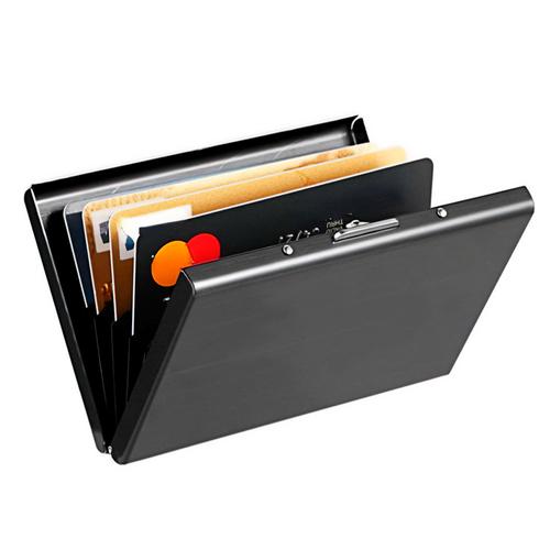 Tarjetero Rígido Anti-Robo Gadnic Wallet4 Acero Inoxidable - 0