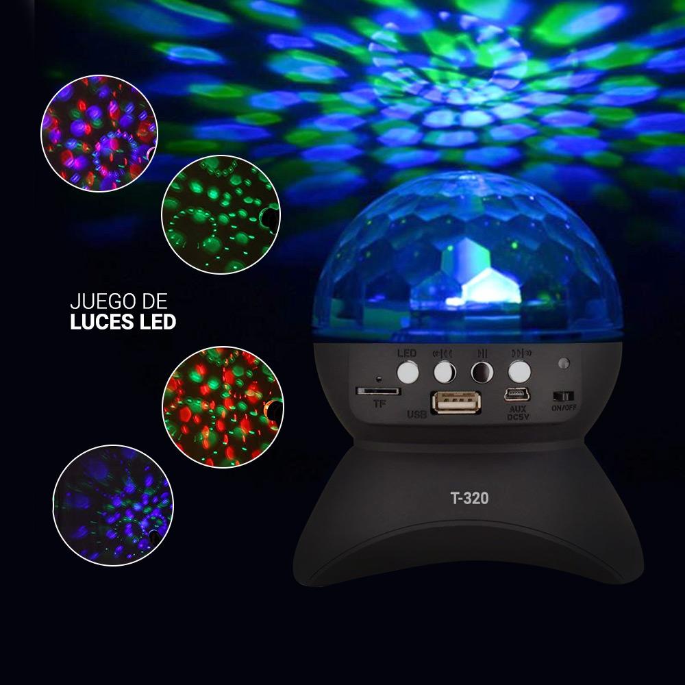 mini bola led parlante bluetooth