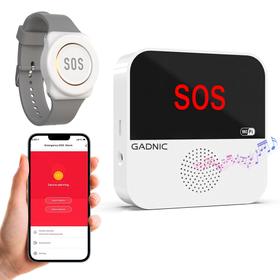 Botón De Pánico Y Ayuda Gadnic Safe Ancianos Mayores Apto Ducha Módulo  Pulsera