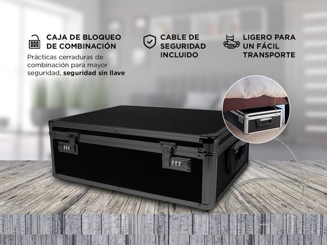 Namvo Caja De Almacenamiento Para Audífonos – Negra, Impermeable, Resistente, Con Forro De Cojín De Aire, Tamaño 7.1 X 8.9 X 3 Cm