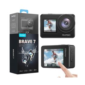 Camara De Accion AKASO Brave 7 20MP 4K30 IPX8 Deportiva Doble Pantalla
