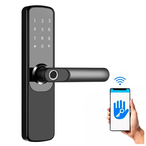 Cerradura Biometrica Gadnic Inteligente Huella Tarjeta - 0