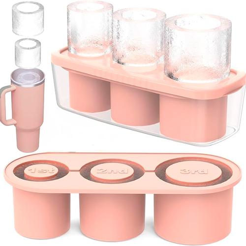 Cubetera de Silicona Gadnic con Bandeja Hielo Cilíndrico - 0