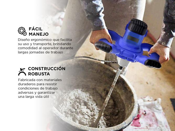 Mezclador Eléctrico Gadnic Para Pintura y Cemento  - 4