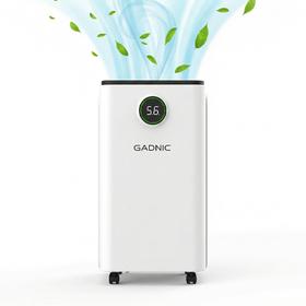 Deshumidificador Electrico Gadnic 12L Dia 210W Tanque 25L Control Digital Temporizador 24h 46 dB R290 15 m2