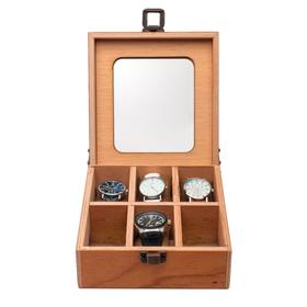  Caja Estuche de Madera Gadnic Organizador 6 Relojes
