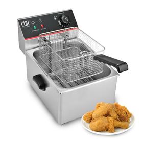 Freidora industrial eléctrica Gadnic FAI09 6L acero inoxidable 220V