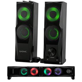 Parlante Gamer RGB Gadnic 2 en 1 Pc y Barra de Sonido