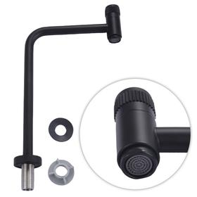Griferia Para Baño Rieti Cuadrada Negro Matte
