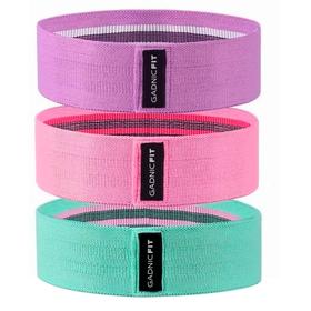 Bandas Elásticas Gadnic Fit Polyester Kit x3 de Resistencia Circulares Isométricas  Bolso