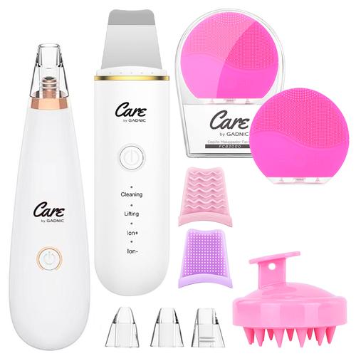 Kit Relax Completo Succionador de Puntos Negros + Espátula Facial Ultrasonica + Masajeadores Manuales  - 0