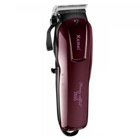 Maquina Cortadora de Pelo KM-2600 Kemei Profesional Bordó 240v