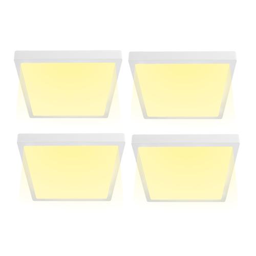 Kit x4 Plafon Lampara techo Led Gadnic PNL24 Cuadrado 24W Calido/Frio 3000K/6000K - 0