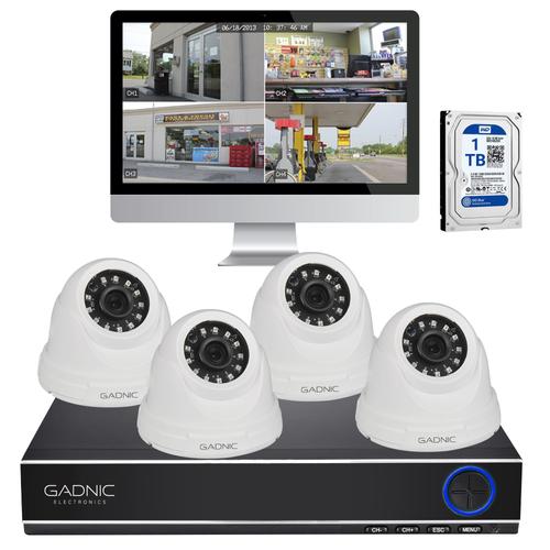 Cámaras de Seguridad x4 + DVR Gadnic SX38 Interior / Exterior IP CCTV Visión Nocturna 1Tb - 0